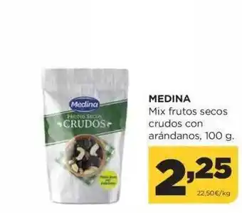 Alimerka Medina mix frutas secos crudos con arándadnos oferta