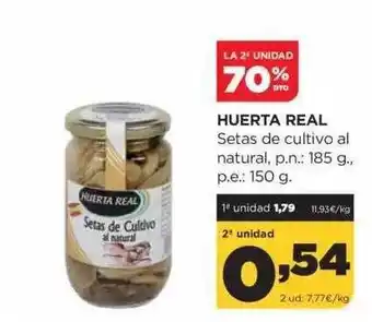 Alimerka La 2a unidad 70% dto huerta real setas de cultivo al natural oferta
