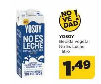 Alimerka Yosoy bebida vegetal no es leche, oferta