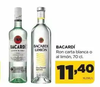 Alimerka Bacardí ron carta blanca o al limón oferta