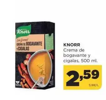 Alimerka Knorr crema de bogavante y cigalas oferta