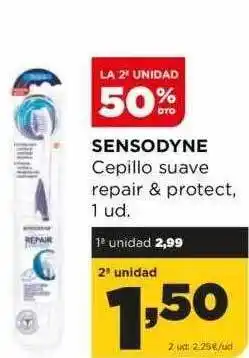 Alimerka La 2a unidad 50% dto sensodyne cepillo suave repair & protect oferta