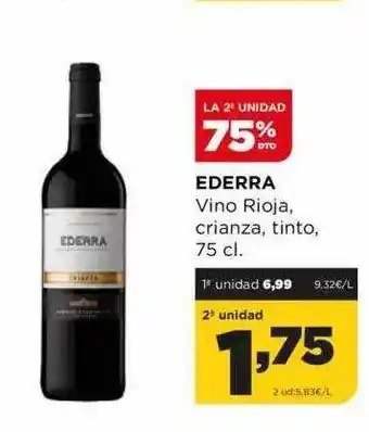 Alimerka La 2a unidad 70% dto ederra vino rioja crianza tinto oferta