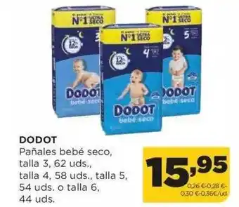 Alimerka Dodot pañales bebés seco oferta