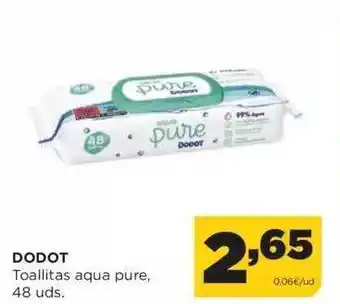 Alimerka Dodot toallitas aqua pure , 48 oferta