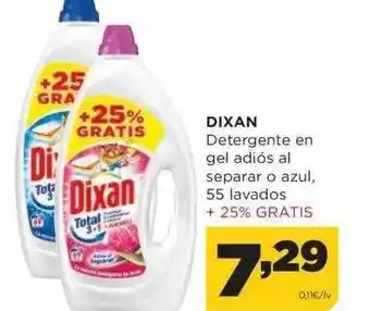 Alimerka Dixan detergente en gel adiós al separar o azul 50 lavados + 25% gratis oferta