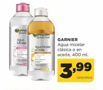 Alimerka Garnier agua micelar clásica o en aceite oferta