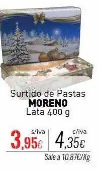 Surtido de pastas moreno