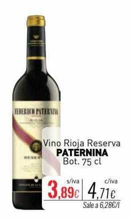Cuevas Cash Vino rioja reserva paternina oferta