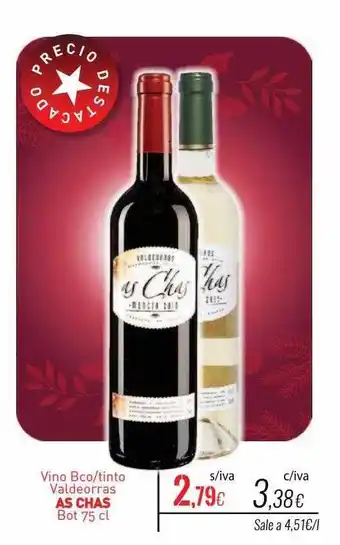 Cuevas Cash Vino bco tinto valdeorras as chas oferta