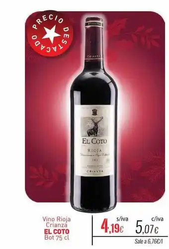Cuevas Cash Vino rioja crianza el coto oferta