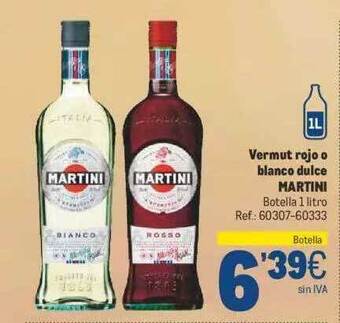 Makro Vermut rojo o blanco dulce martini oferta