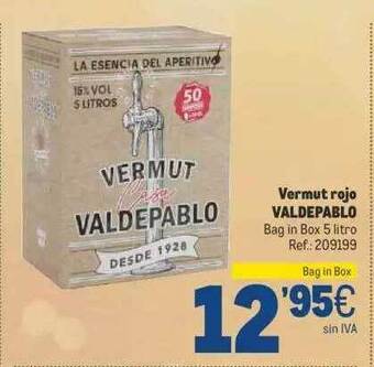 Makro Vermut rojo valdepablo oferta