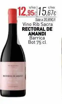 Cuevas Cash Vino rib sacra rectoral de amandi barrica oferta