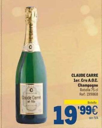 Makro Claude carre 1er. cru a.o.c. champagne oferta