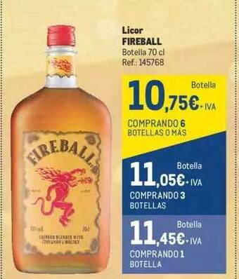 Makro Licor fireball oferta