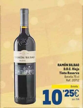 Makro Ramón bilbao d.o.ca. rioja tinto reserva oferta