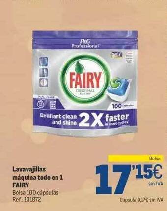 Makro Lavavajillas máquina todo en 1 fairy oferta