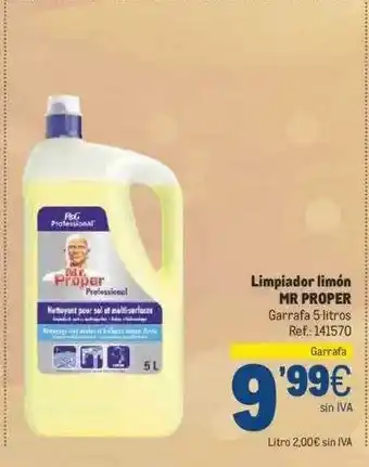 Makro Limpiador limón mr proper oferta