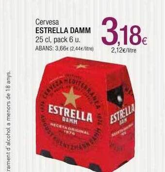 Condis Cervesa estrella damm oferta