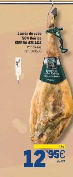 Makro Jamón de cebo 50% ibérico sierra azuaga oferta