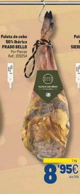 Makro Paleta de cebo 50% ibérica prado bello oferta