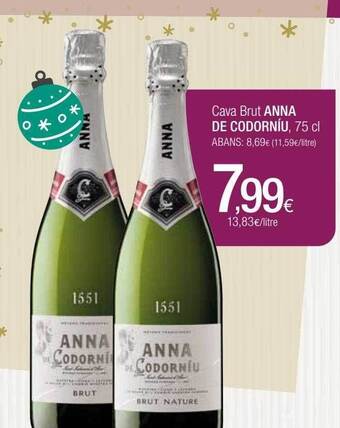 Condis Cava brut anna de codorníu oferta