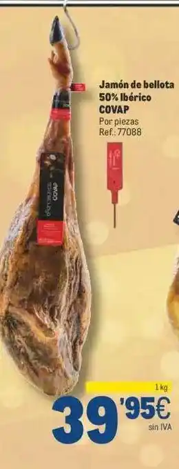 Makro Jamón de bellota 50% ibérico covap oferta