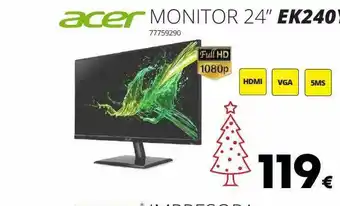 Ecomputer Acer monitor 24 oferta