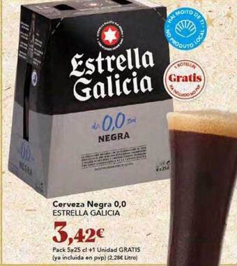 Gadis Cerveza negra 0.0 estrella galicia oferta