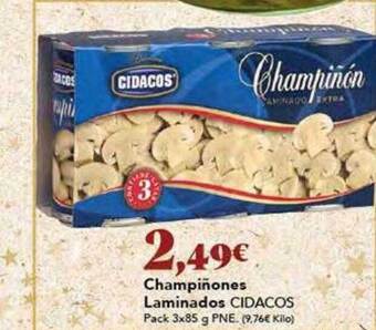 Gadis Champiñones laminados cidacos oferta