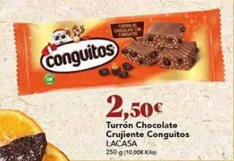 Gadis Turrón chocolate crujiente conguitos lacasa oferta