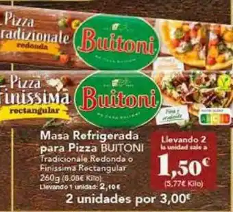 Gadis Masa refrigerada para pizza buitoni oferta