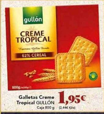 Gadis Galletas creme tropical gullón oferta