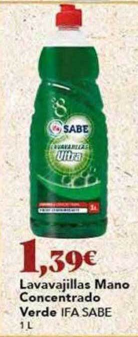 Gadis Lavavajillas mano concentrado verde ifa sabe oferta