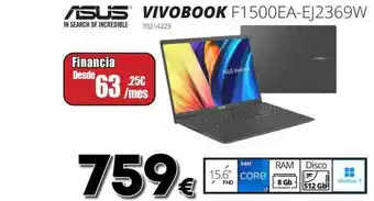 Ecomputer Asus vivobook f1500ea-ej2369w oferta