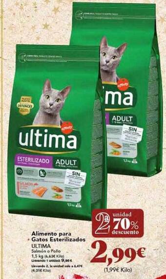 Gadis Alimento para gatos esterilizados ultima oferta