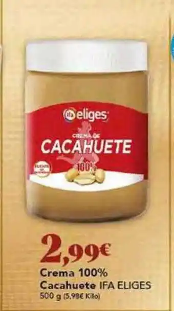Gadis Crema 100% cacahuete ifa eliges oferta