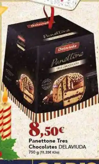 Gadis Panettone tres chocolate delaviuda oferta