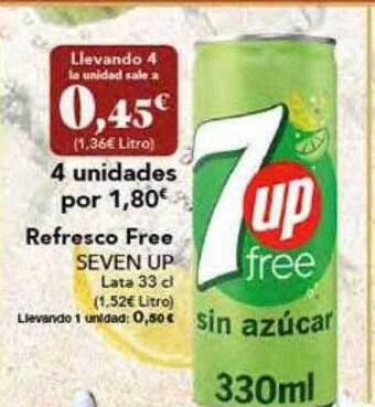 Gadis Refresco free seven up oferta