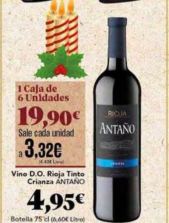 Gadis Vino d.o. rioja tinto crianza antaño oferta