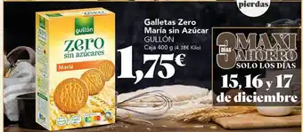 Gadis Galletas zero maría sin azúcar gullón oferta