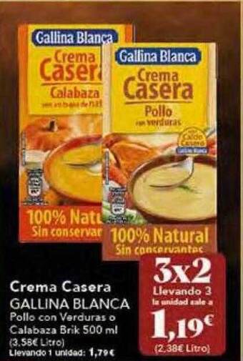 Gadis Crema casera gallina blanca oferta