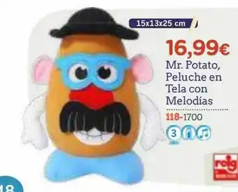 Mr. potato, peluche en tela con melodías