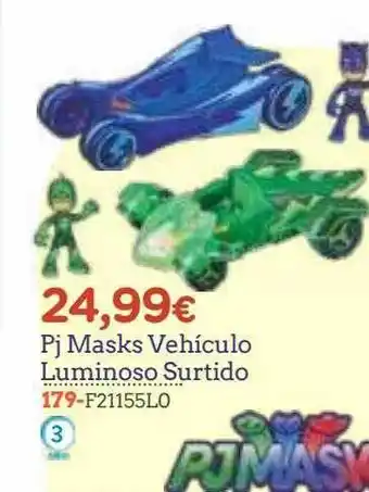 Super Juguete Pj masks vehículo luminoso surtido oferta