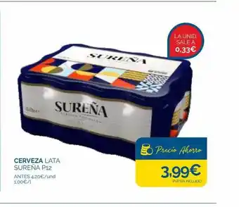 Supermercados La Despensa Cerveza lata sureña oferta