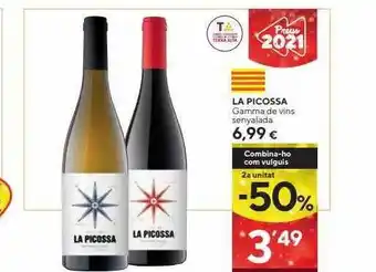 Caprabo 2a unitat -50% la picossa gamma de vins senyalada oferta