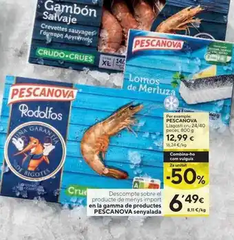 Caprabo Pescanova llagosti cru oferta