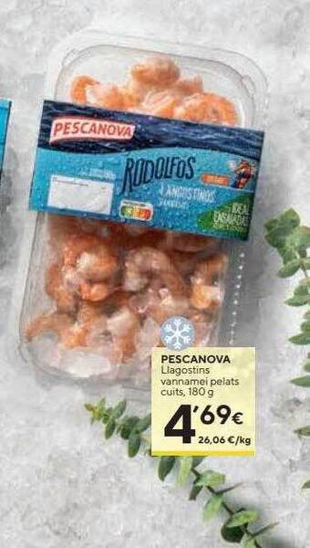 Caprabo Pescanova llagostins vannamei pelats cuits oferta