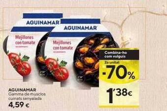 Caprabo 2a unitat -70% aguinamar gamma de musclos cuinats senyalada oferta